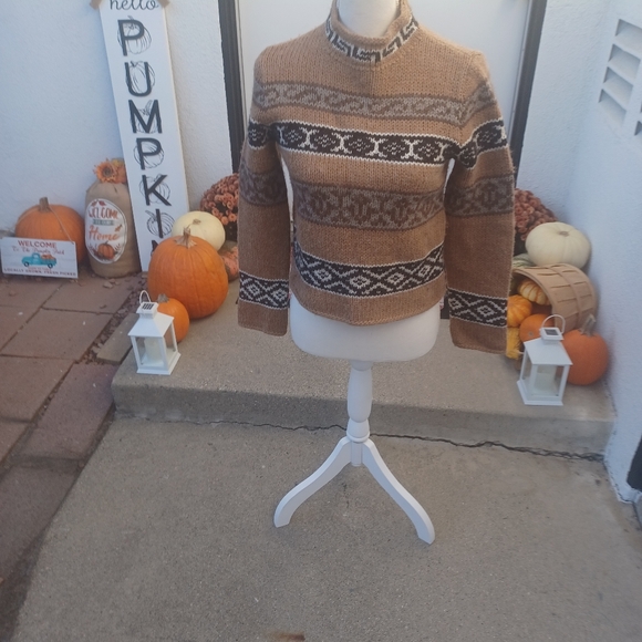 MaxMara Weekend camel wool alpaca crop sweater size Small. - Picture 3 of 4